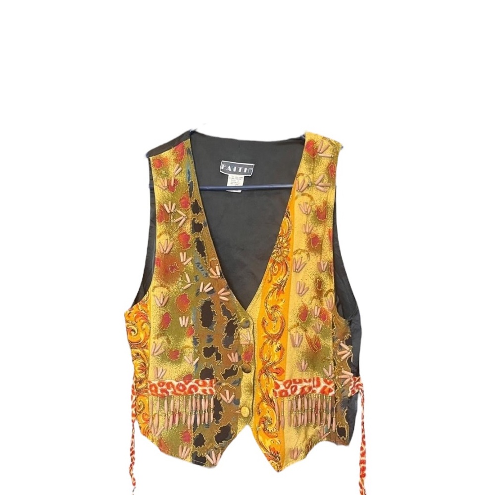 Satin Women's Multicolor Vest